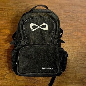 Nfinty black sparkly cheer bag